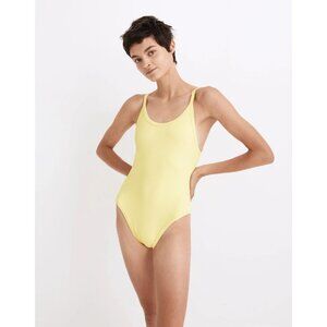 Madewell Second Wave Ribbed Cami One-Piece Swimsuit